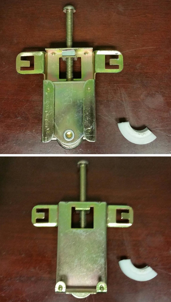 User submitted photos of a closet door roller.