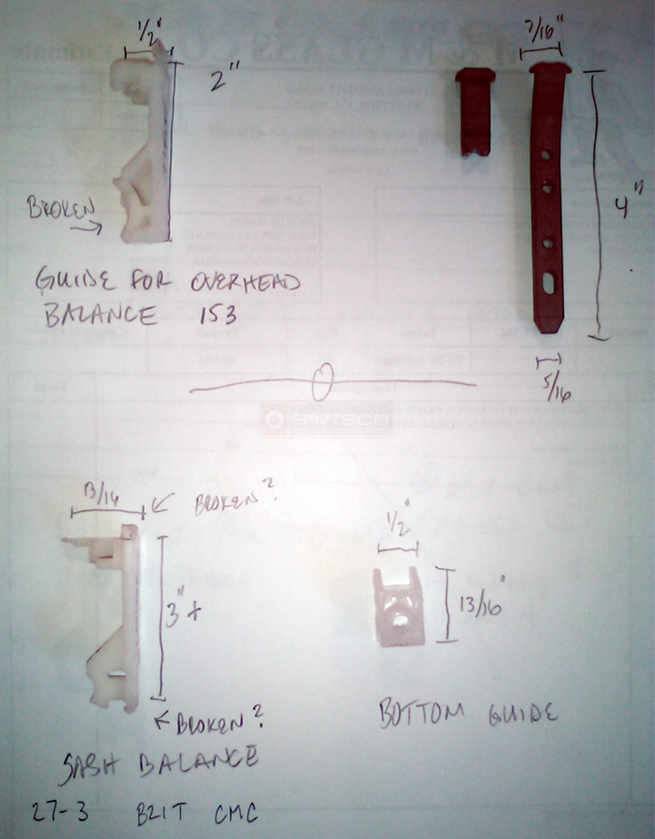 User submitted photos of window hardware.