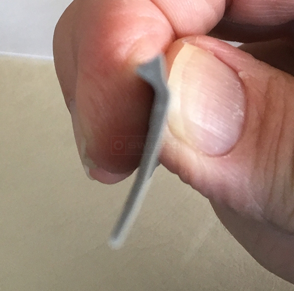 Shower door gasket for 3/16" glass