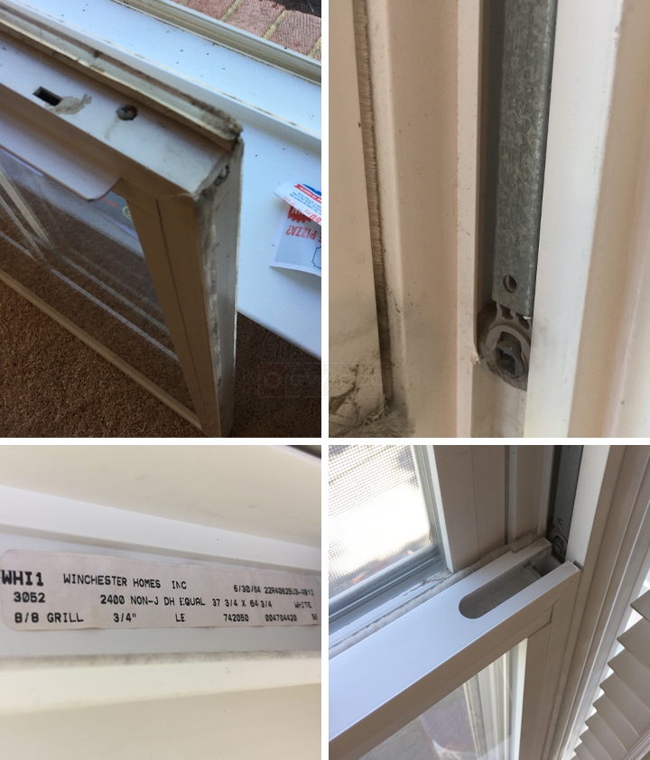 User submitted photos of window hardware.