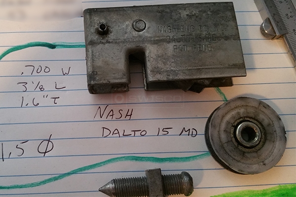 User submitted a photo of a patio door roller.