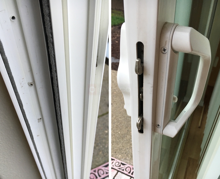 Sliding glass door keeper