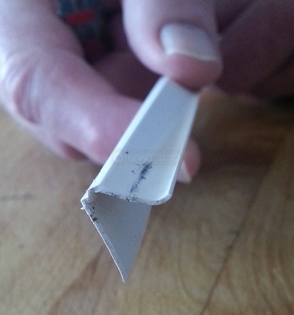 User submitted a photo of snap-in glazing.