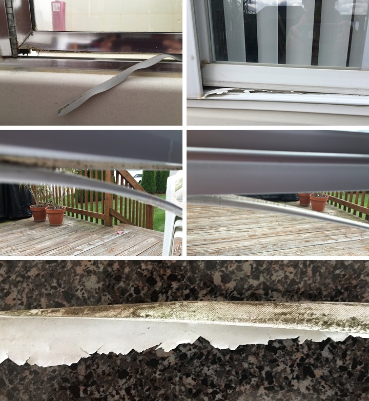 User submitted photos of window hardware.