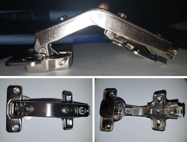 User submitted photos of a cabinet hinge.