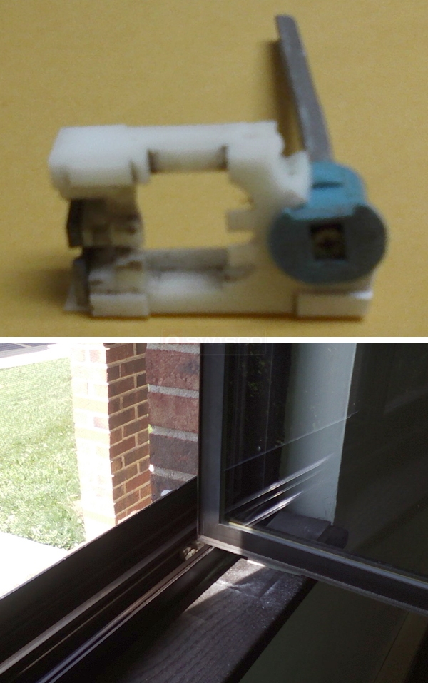 User submitted photos of window hardware.