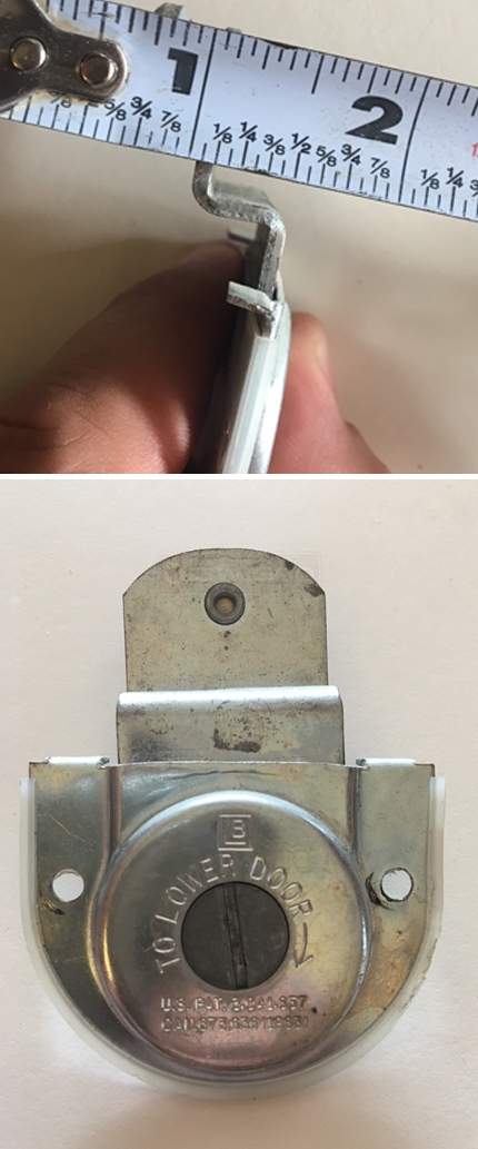 User submitted image of their closet hardware.