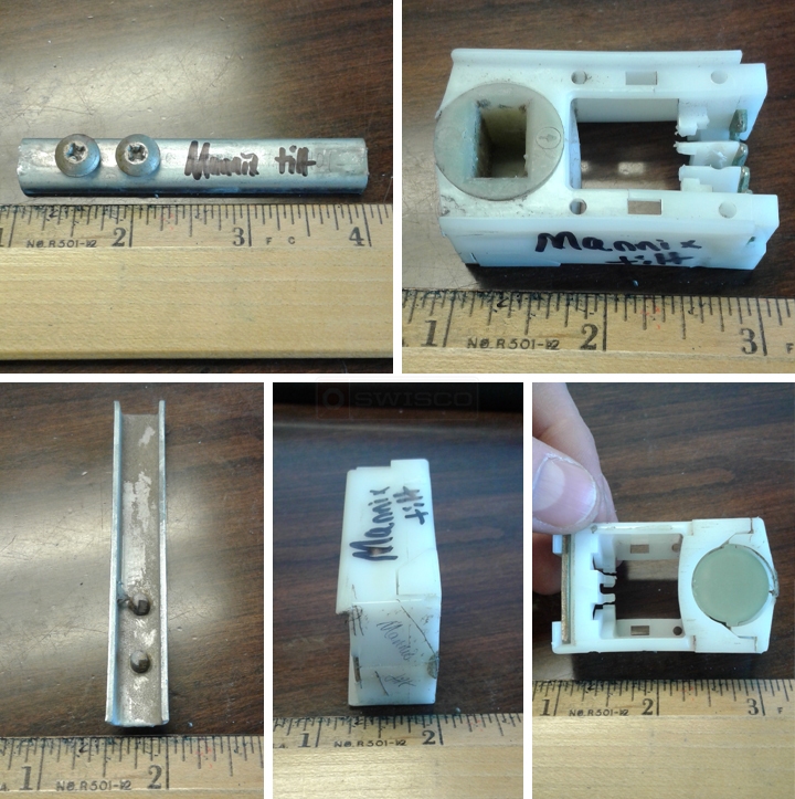 User submitted photos of window hardware.