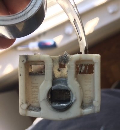 User submitted a photo of window hardware.