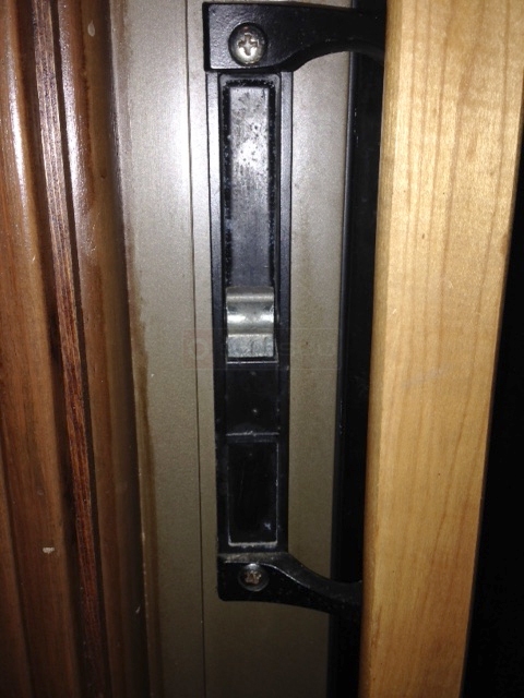 User submitted a photo of a patio door handle.