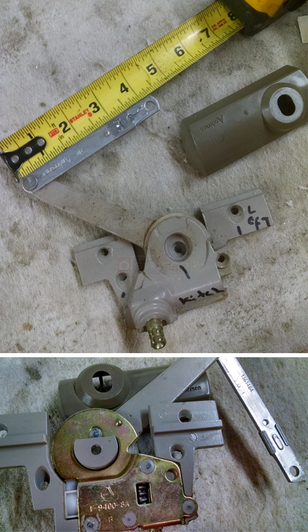 User submitted photos of a window operator.