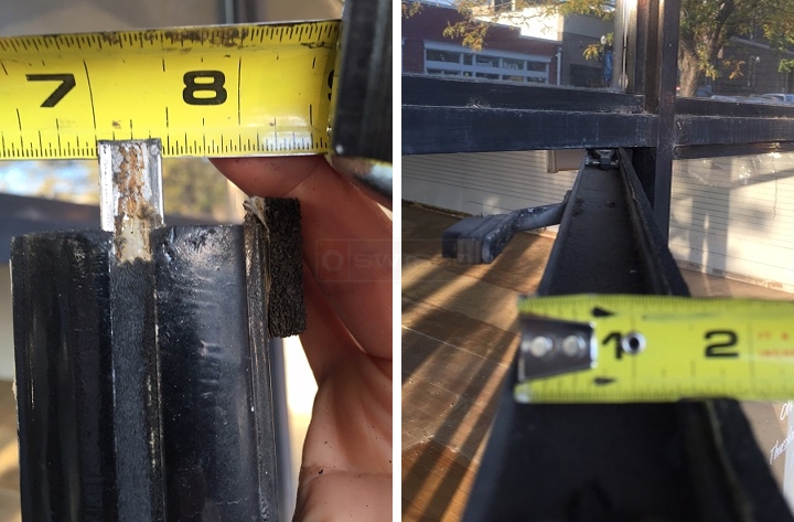 User submitted photos of window hardware.