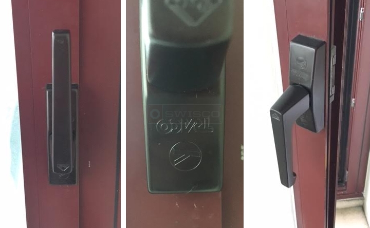 User submitted photos of door hardware.