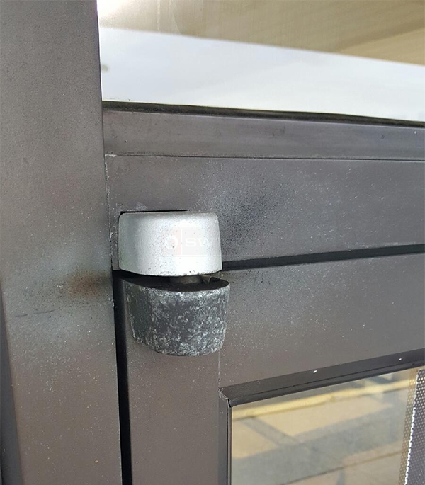 User submitted a photo of commercial door hardware.