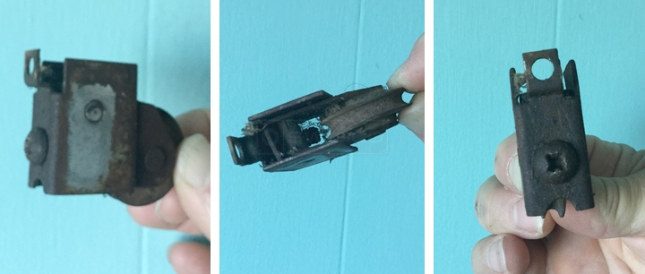 User submitted photos of a patio door roller.