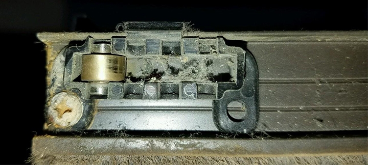 User submitted a photo of window hardware.