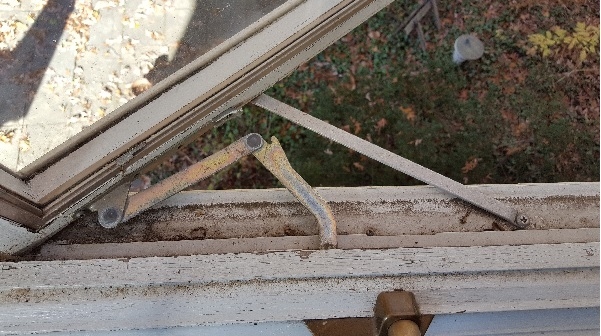 window sill with operator