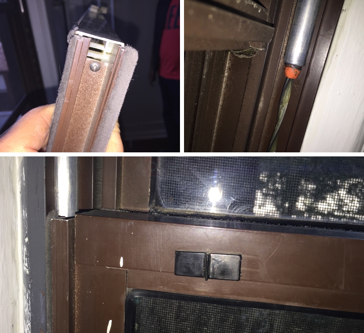 User submitted photos of window hardware.