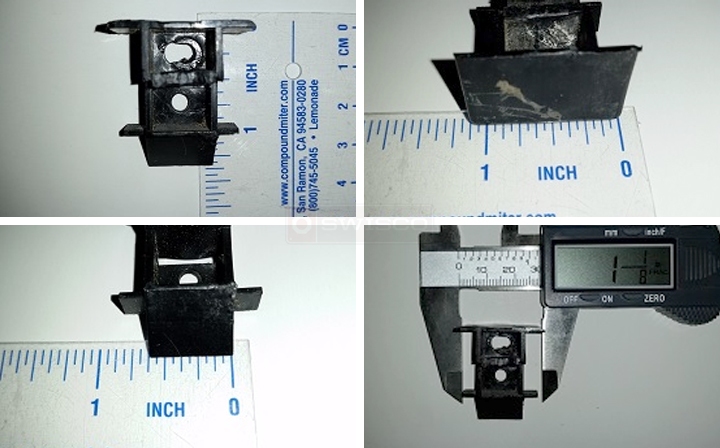 User submitted photos of a top sash guide.