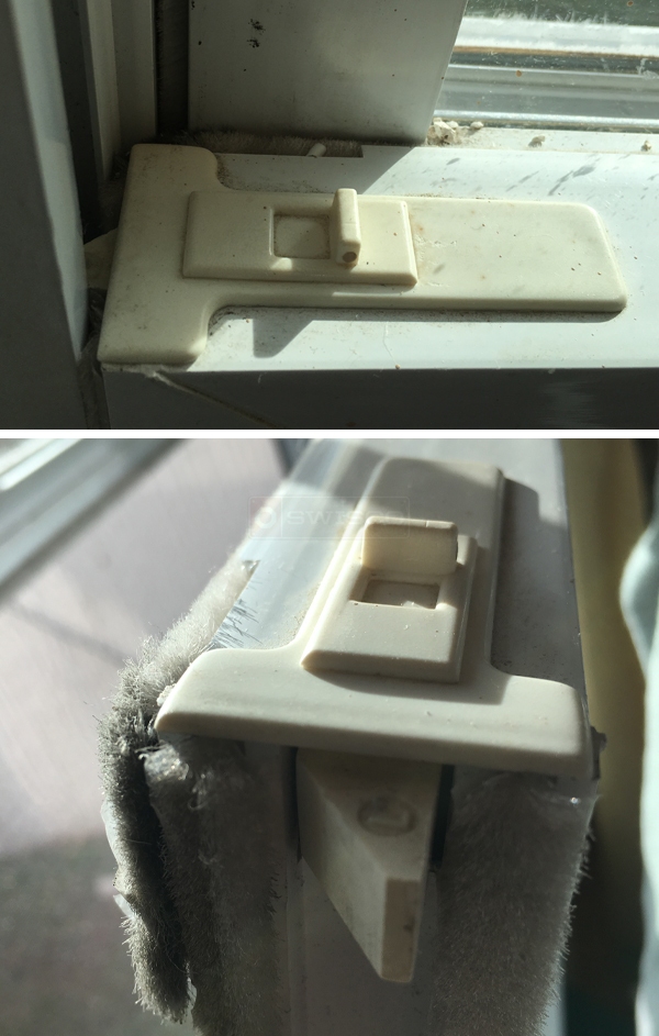 User submitted photos of a tilt latch.