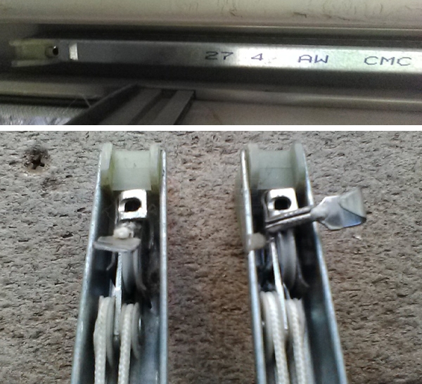 User submitted photos of a window balance.