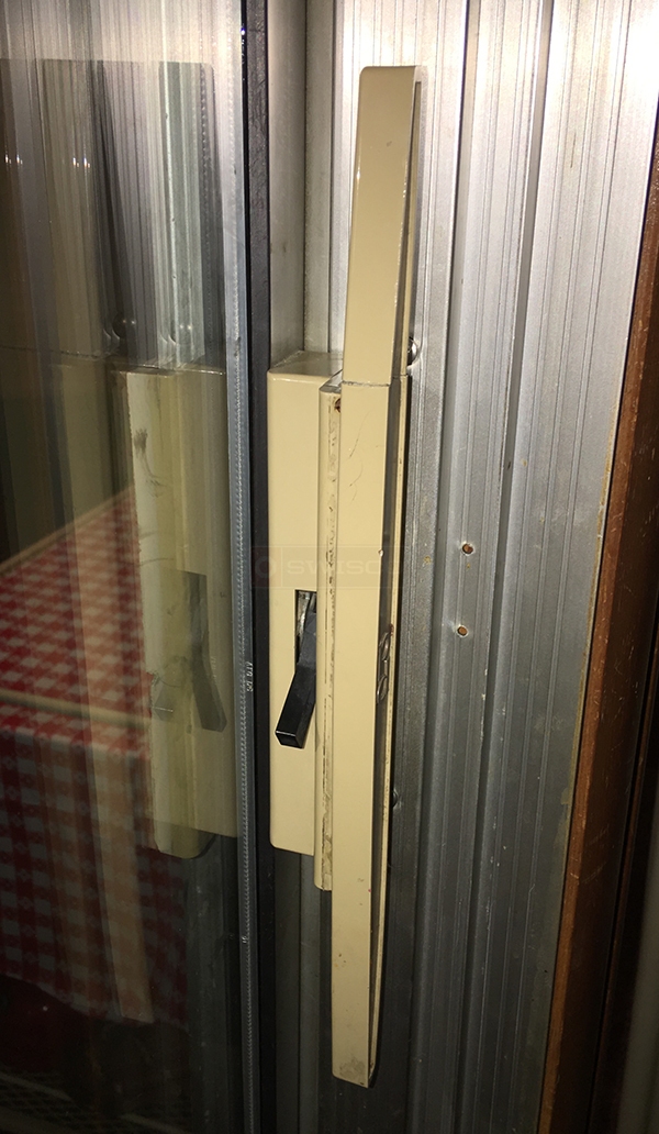 User submitted photos of patio door hardware.