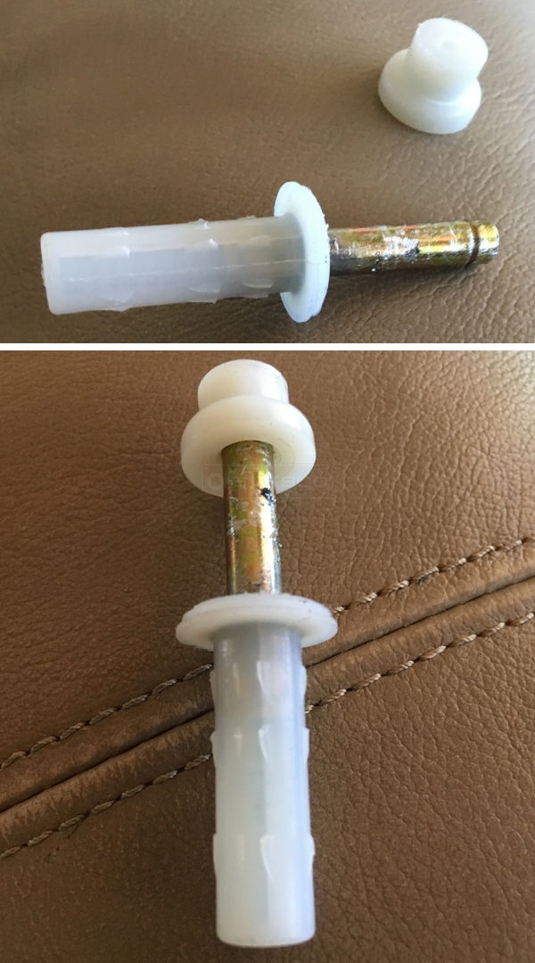User submitted photos of bi-fold door hardware.