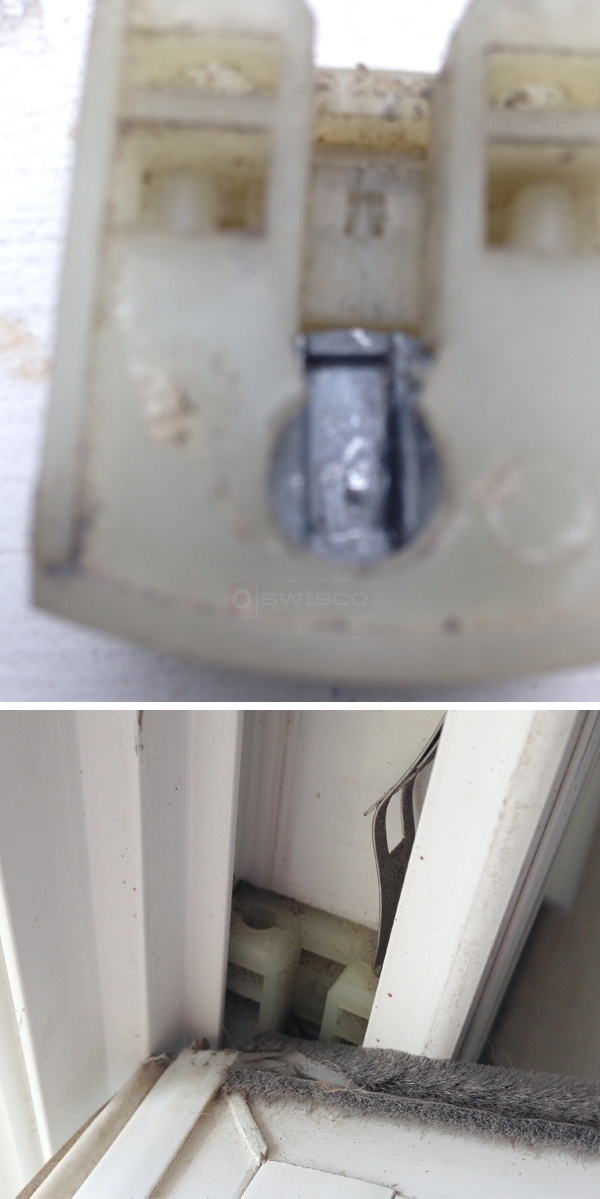 User submitted photos of window hardware.