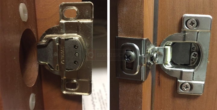 User submitted photos of a cabinet hinge.