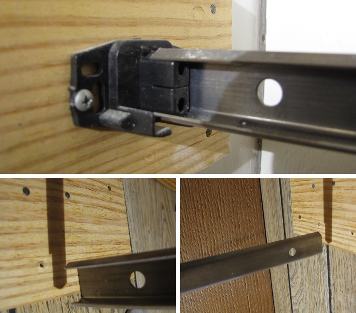 User submitted photos of drawer hardware.