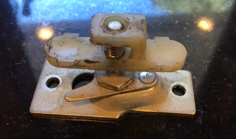 User submitted a photo of pocket door hardware.