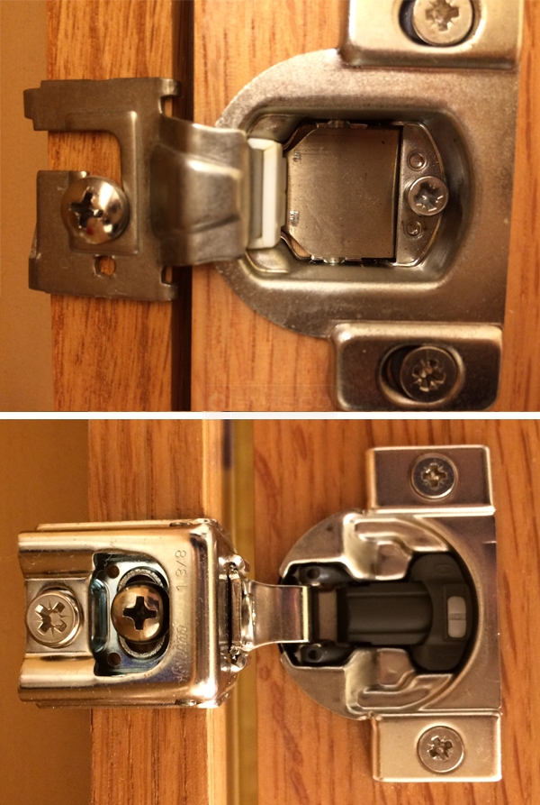 User submitted photos of a cabinet hinge.