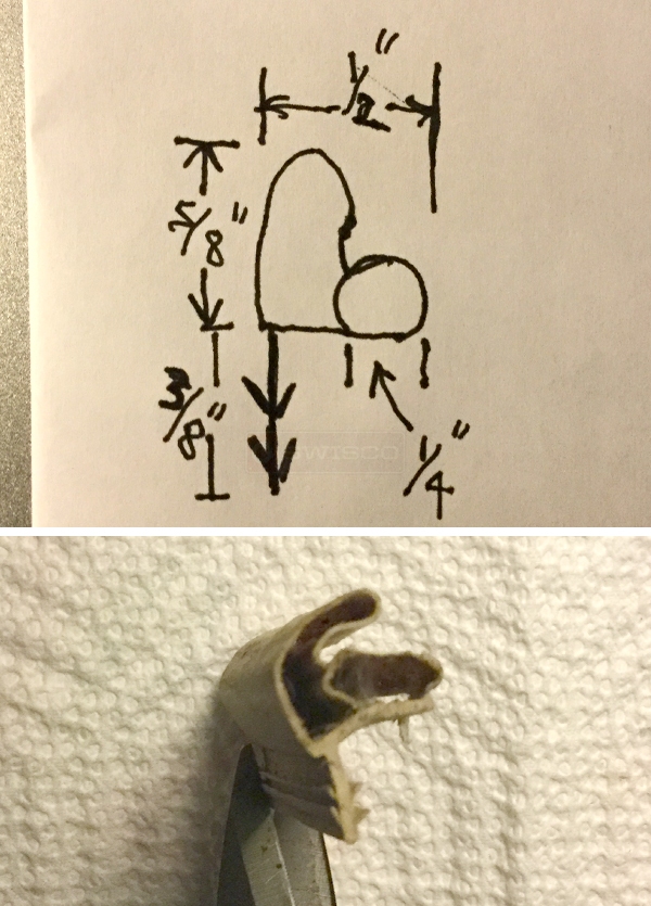 User submitted photos of weather seal.
