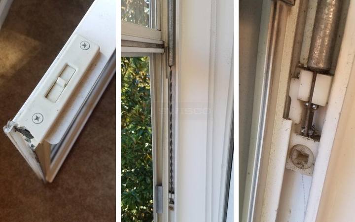 User submitted photos of window hardware.
