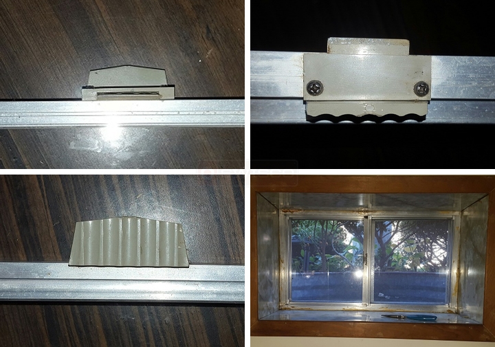 User submitted photos of window hardware.