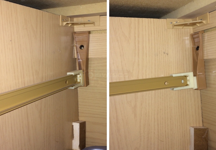 drawer slide socket replacement