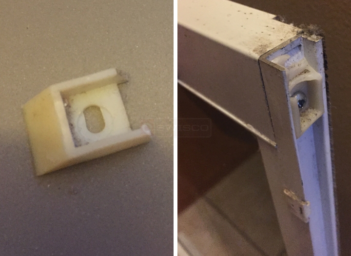User submitted photos of a top sash guide.