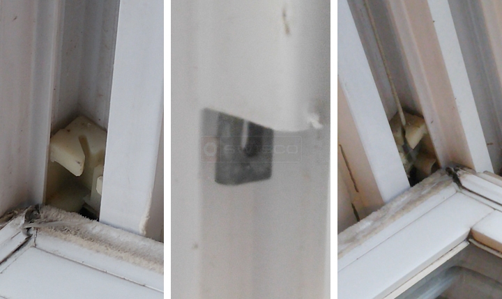 User submitted photos of window hardware.