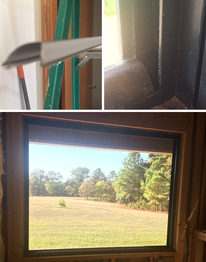 User submitted photos of snap-in glazing.