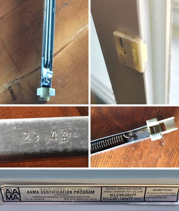 User submitted photos of a window balance.