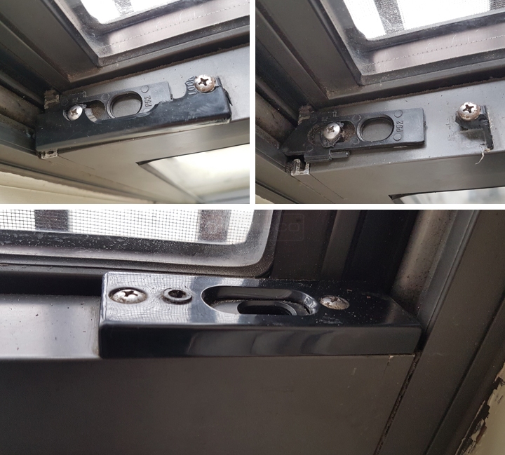 User submitted photos of a top sash guide.