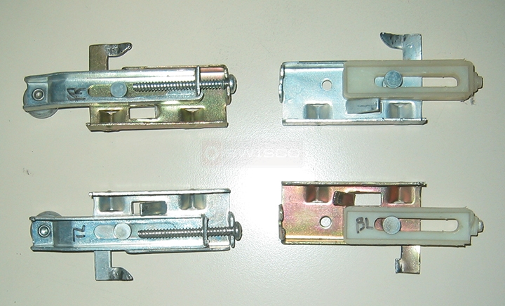 User submitted photos of closet door hardware.