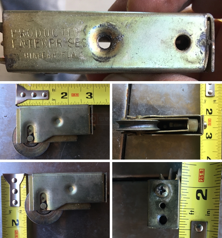 User submitted photos of a patio door roller.