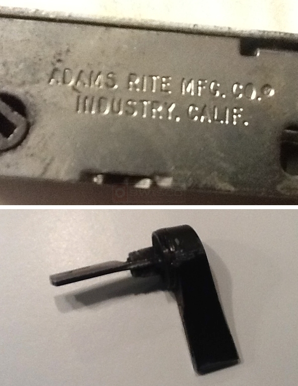 User submitted photos of patio door hardware.
