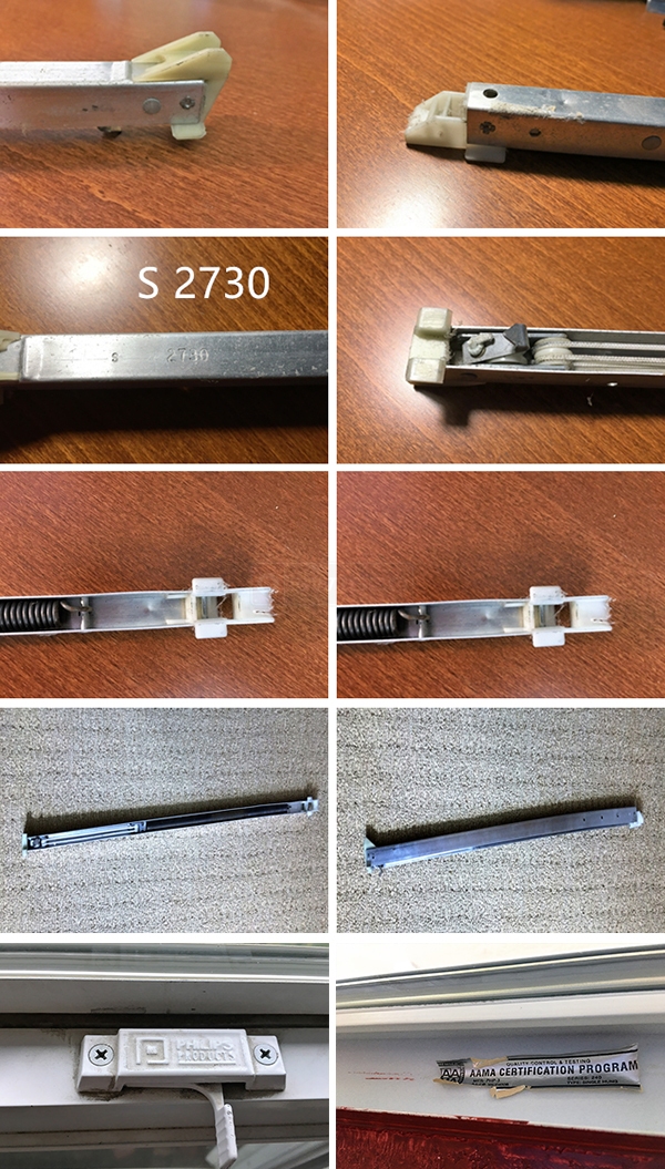 User submitted photos of window hardware.