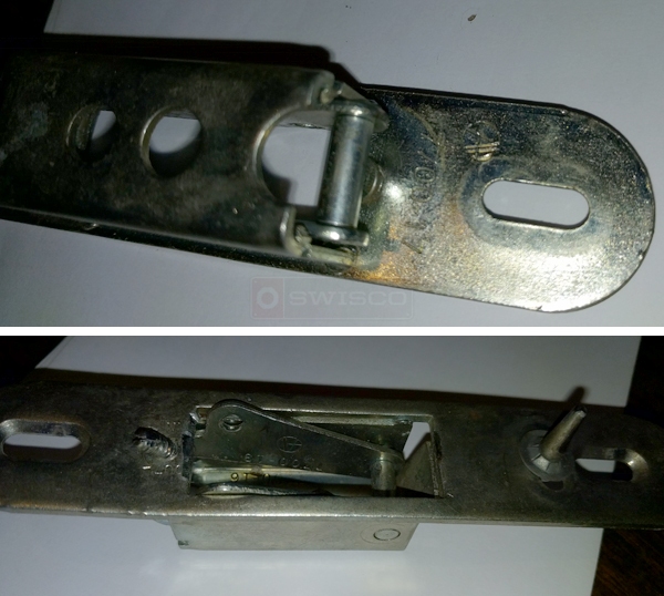 User submitted photos of patio door hardware.