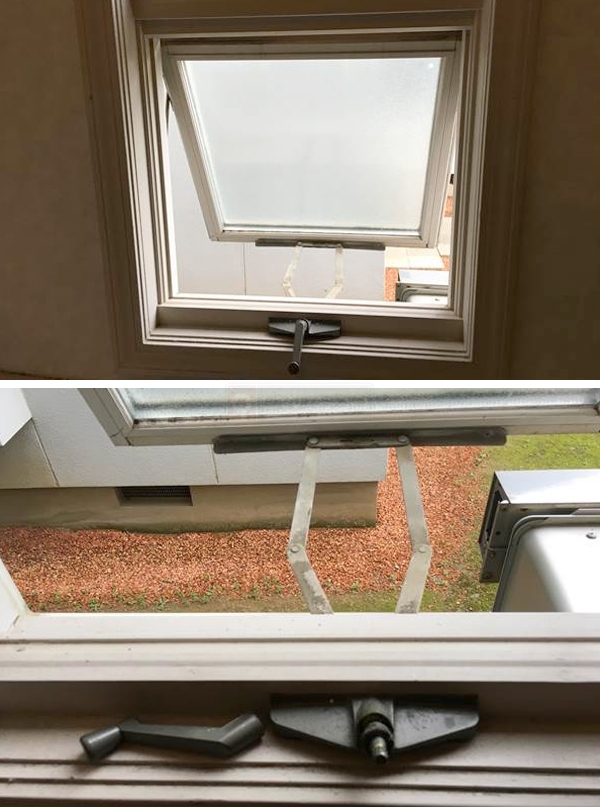 User submitted photos of a window operator.