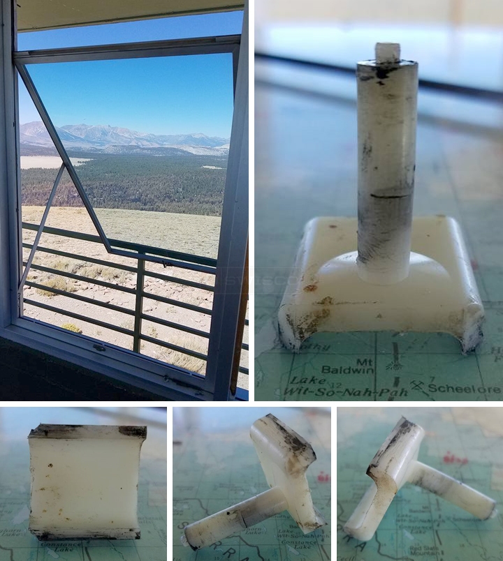 User submitted photos of window hardware.