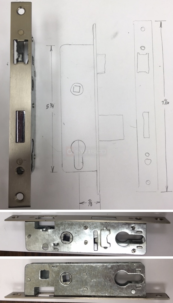 User submitted photos of a mortise lock.