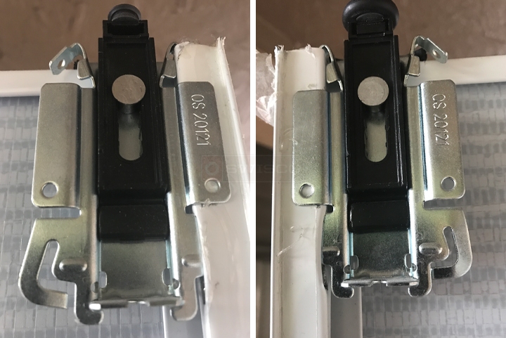 User submitted photos of closet hardware.